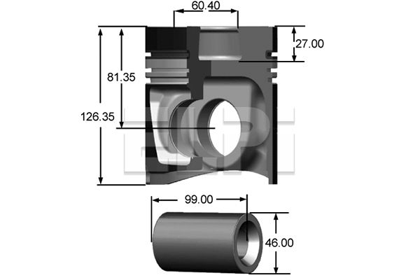 Piston LP181 3047 STD ELPI